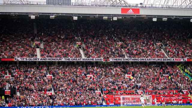 Panorámica de un fondo de Old Trafford, el teatro de los sueños del Manchester United / REDES