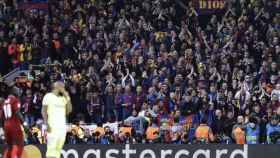 Aficionados del Barça en Anfield / FC Barcelona