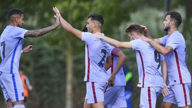 El Barça B celebra un nuevo triunfo en la pretemporada / FCB