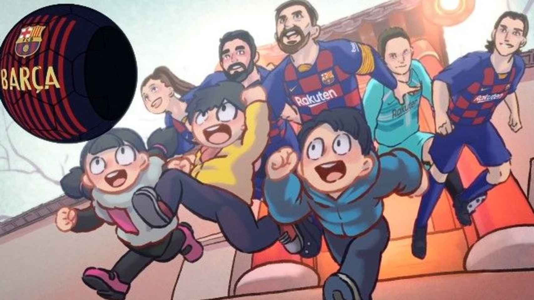 Imagen del vídeo animado del Barça / FC Barcelona