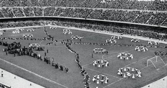 Inauguración del Camp Nou en 1957 / FCB