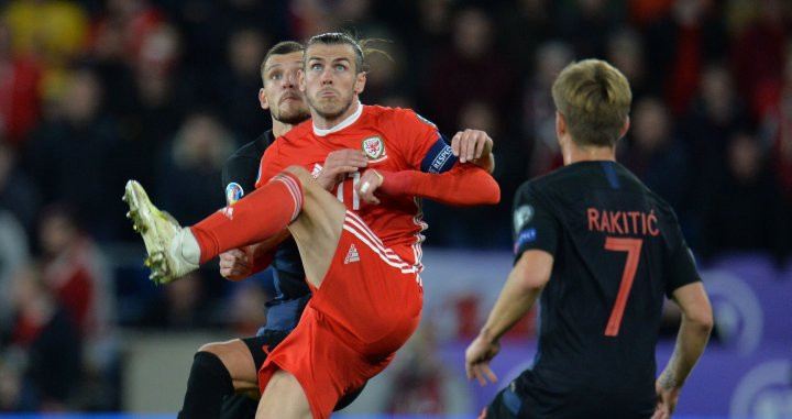 Gareth Bale jugando contra Croacia / EFE