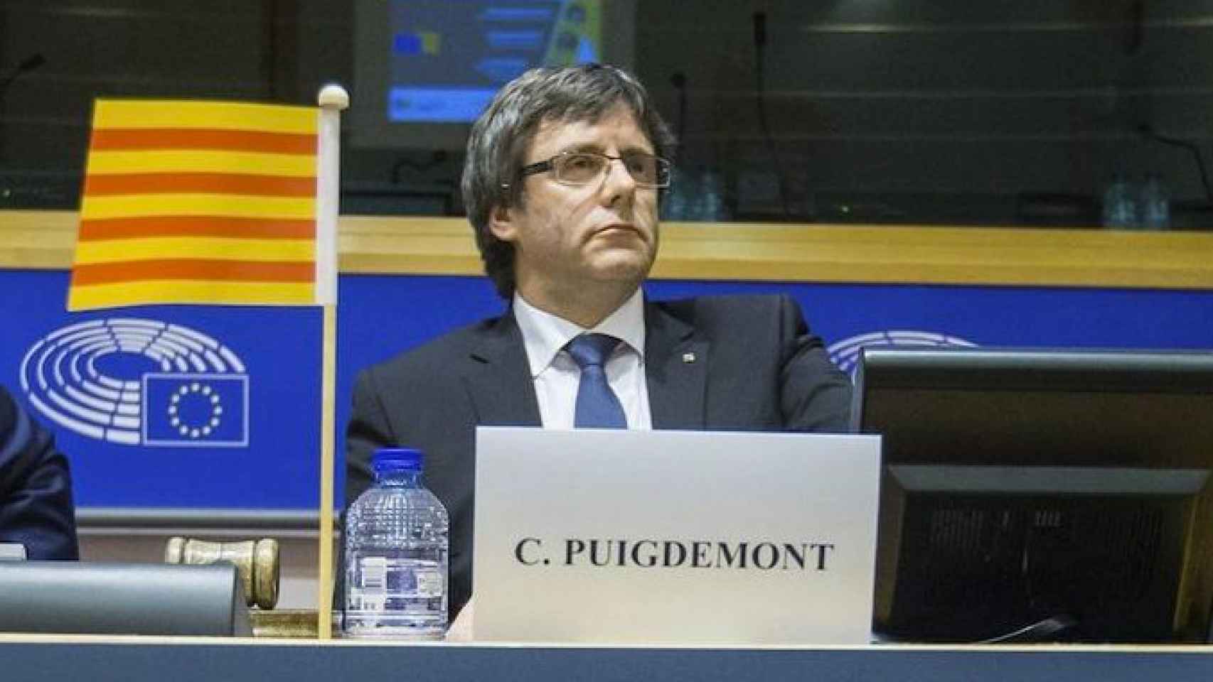 Carles Puigdemont en el Parlamento europeo, en una imagen de archivo / EFE