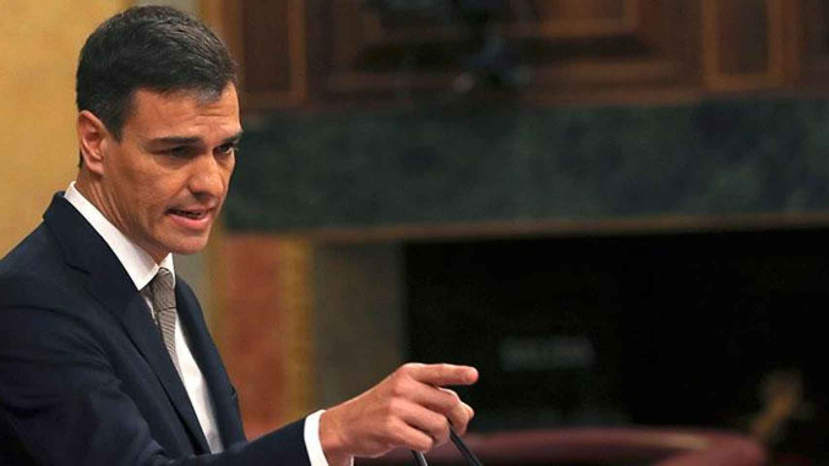 Pedro Sánchez, secretario general del PSOE, asegura que mantendrá los presupuestos si tira adelante la moción de censura / EFE