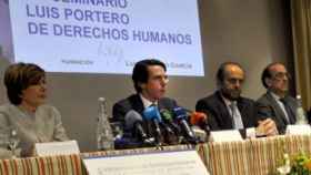 Aznar, durante su conferencia de este lunes en Granada