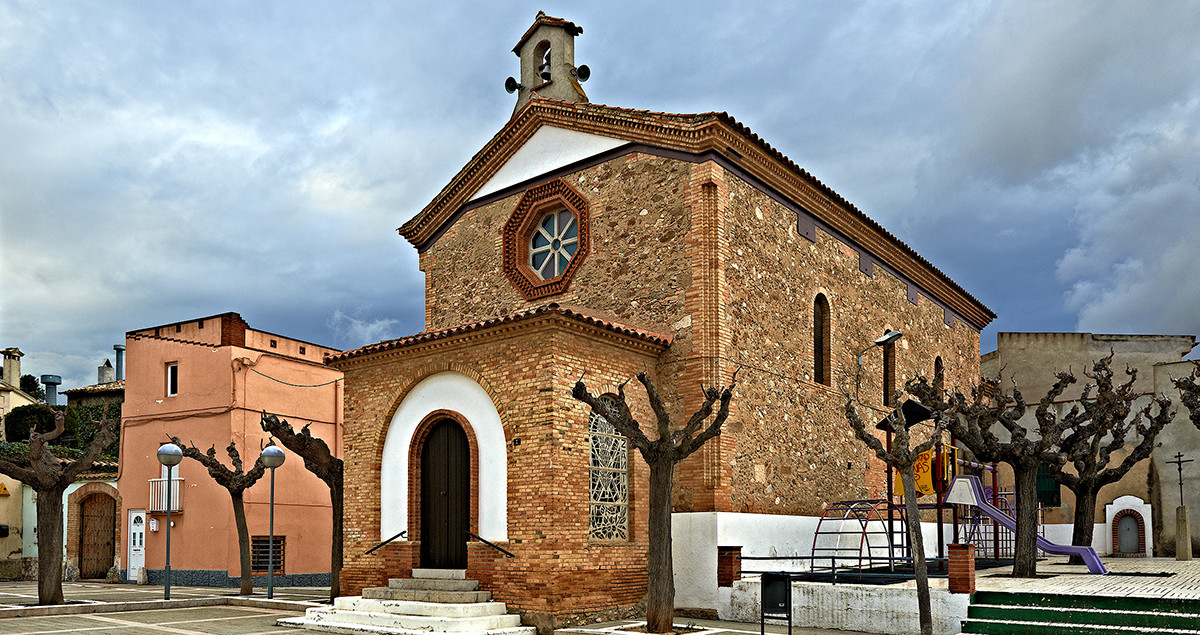 Iglesia de Sant Andreu, en Puigdalber (Barcelona)