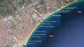 Cierran playas de Barcelona,  Sant Adrià, Badalona y Montgat por el estado deficiente del agua / PROTECCIÓN CIVIL