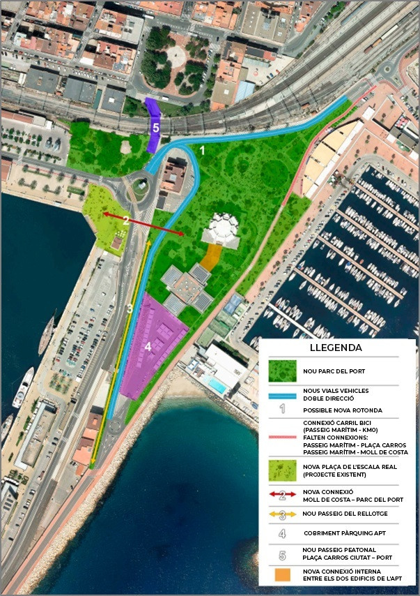 Zona del Puerto de Tarragona en la que se realizará la transformación urbanística / PUERTO DE TARRAGONA