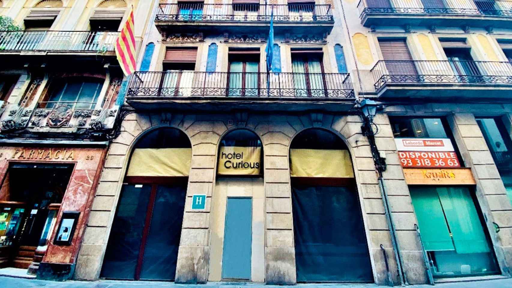 El Hotel Curious, de Alegría Hotels, situado en el distrito de Ciutat Vella de Barcelona / Cedida