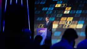 El presidente de CaixaBank, José Ignacio Goirigolzarri, este miércoles en el Mobile World Congress de 2022 / EP