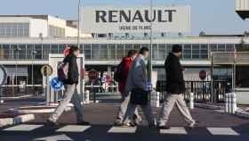 Entrada de la fábrica de Renault en Flins (Francia).