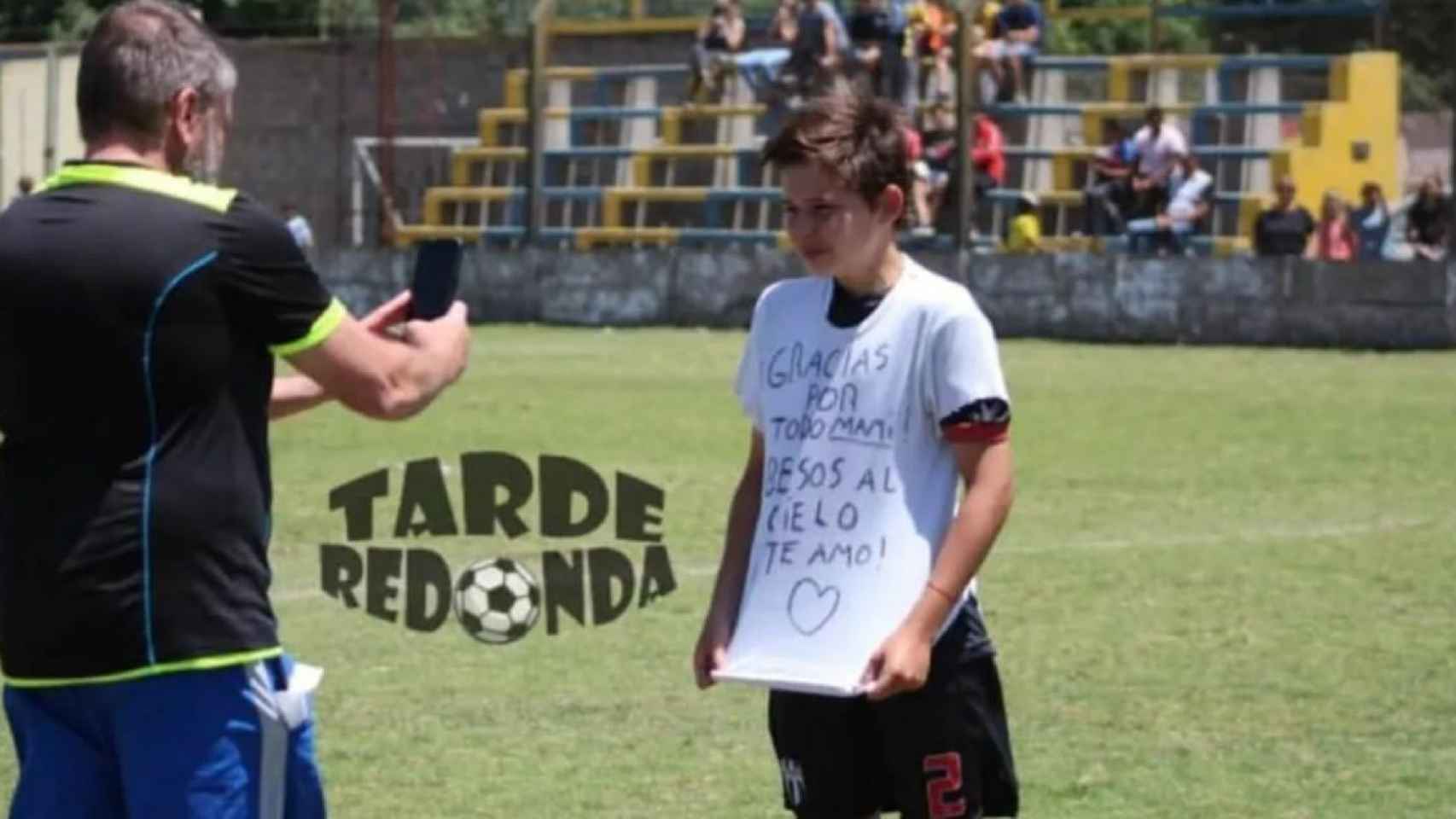 Luca Güerci, el niño de 11 años que le dedicó el gol a su madre recién fallecida /TARDE REDONDA