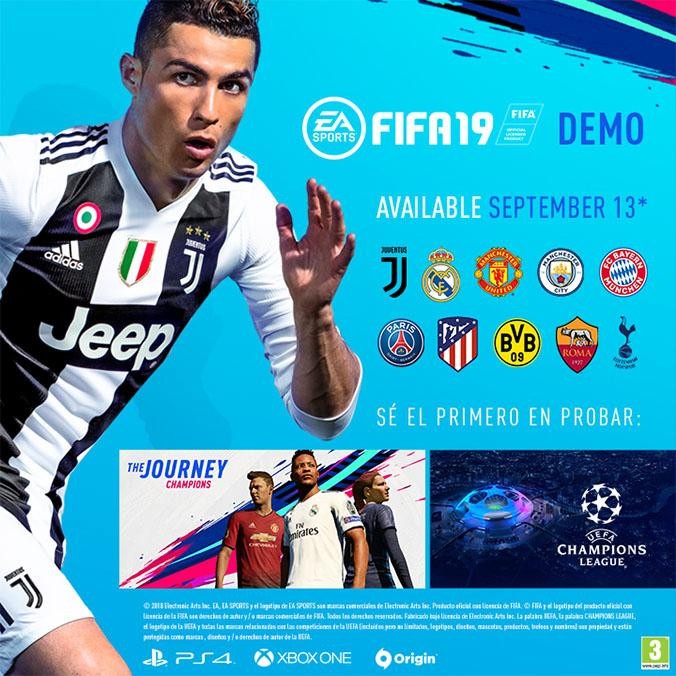 Imagen promocional de la demo de 'FIFA 19' / EA SPORTS