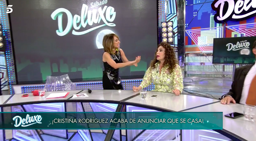 Cristina Rodríguez en el programa Sábado Deluxe / MEDIASET