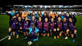El Barça Femenino celebra la clasificación a la Final de la Supercopa / FCB