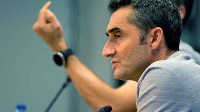 Ernesto Valverde en rueda de prensa / EFE