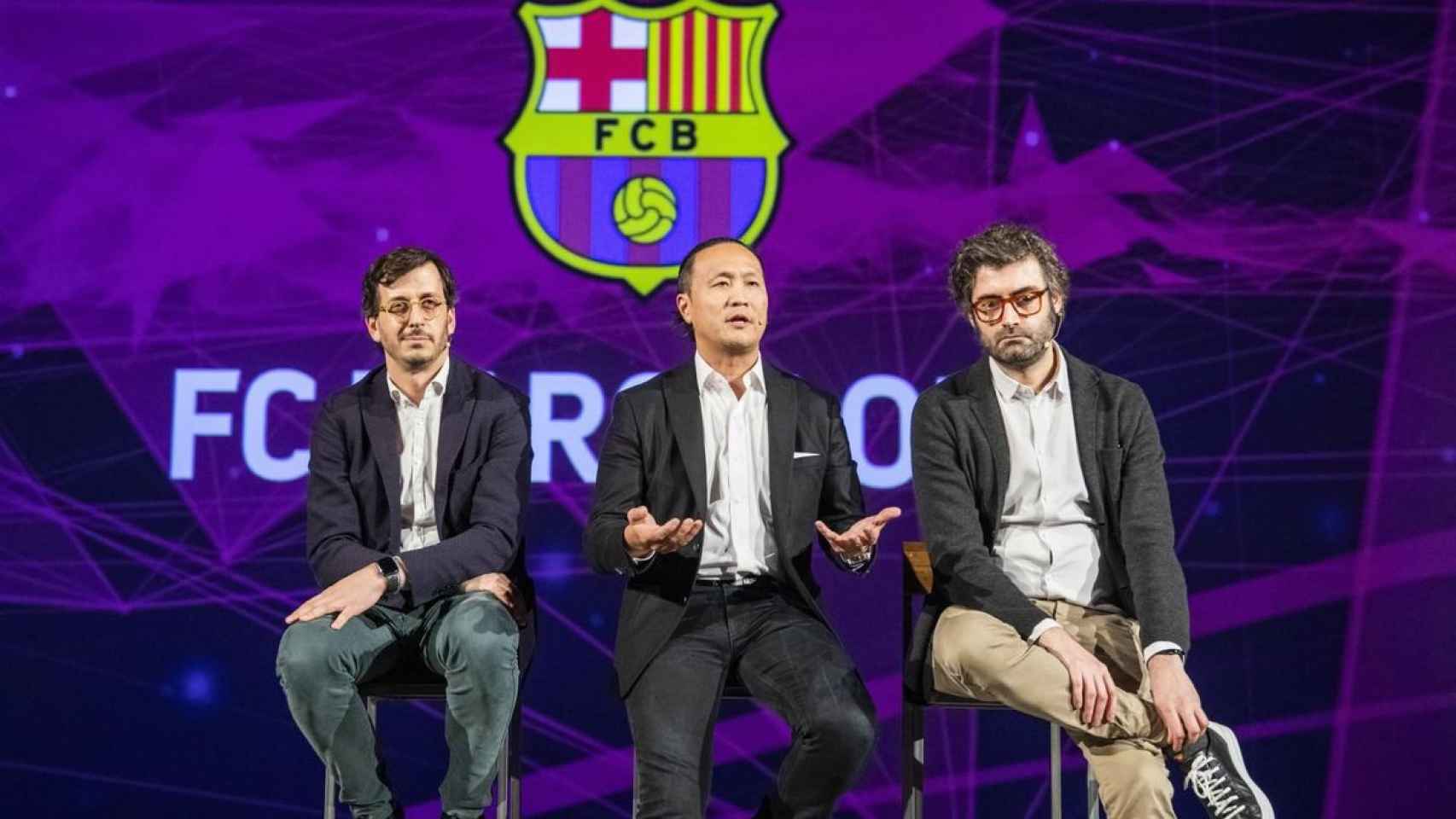 Guillem Graell, Dídac Lee y Enric Llopart presentan Barça Digital Vision / FCB
