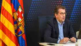 Toni Freixa en una acto de su precandidatura / 'Fidels al Barça'