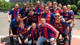 Toni Freixa visita las obras del Bernabéu con sus amigos culés / ARCHIVO REDES