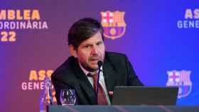 Mateu Alemany, en la asamblea de socios compromisarios del Barça del ejercicio 21-22 / FCB