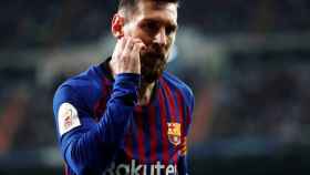 Una foto de Leo Messi durante un partido con el Barça / EFE