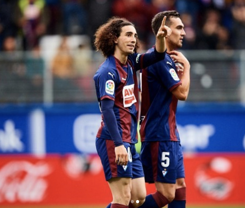 Una foto de Marc Cucurella dedicando el gol que marcó al Barça / Instagram
