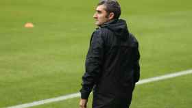 Valverde, muy concentrado antes de recibir al Real Madrid / EFE
