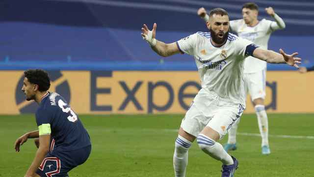 Benzema, líder goleador del Real Madrid, contra el proyecto millonario del PSG / EFE