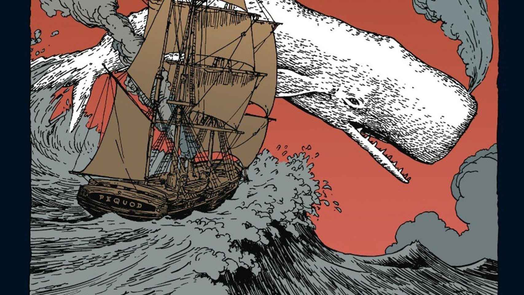 Ilustración de la edición de Moby Dick en Penguin Classics