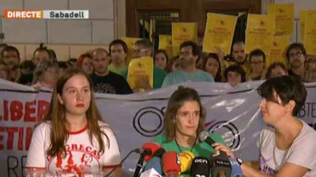 Captura de la emisión en directo la rueda de prensa de los familiares de los CDR / 324