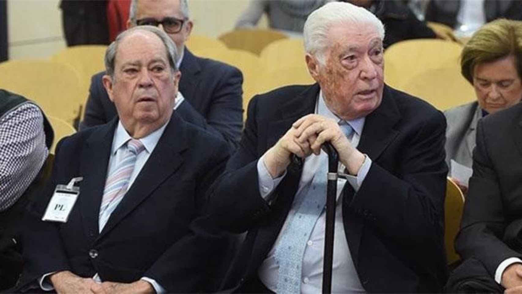 Lluís Prenafeta y Macià Alavedra, durante el juicio por el 'caso Pretoria' / EUROPA PRESS