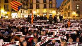 Manifestación de apoyo a los políticos en prisión preventiva en Barcelona / CG