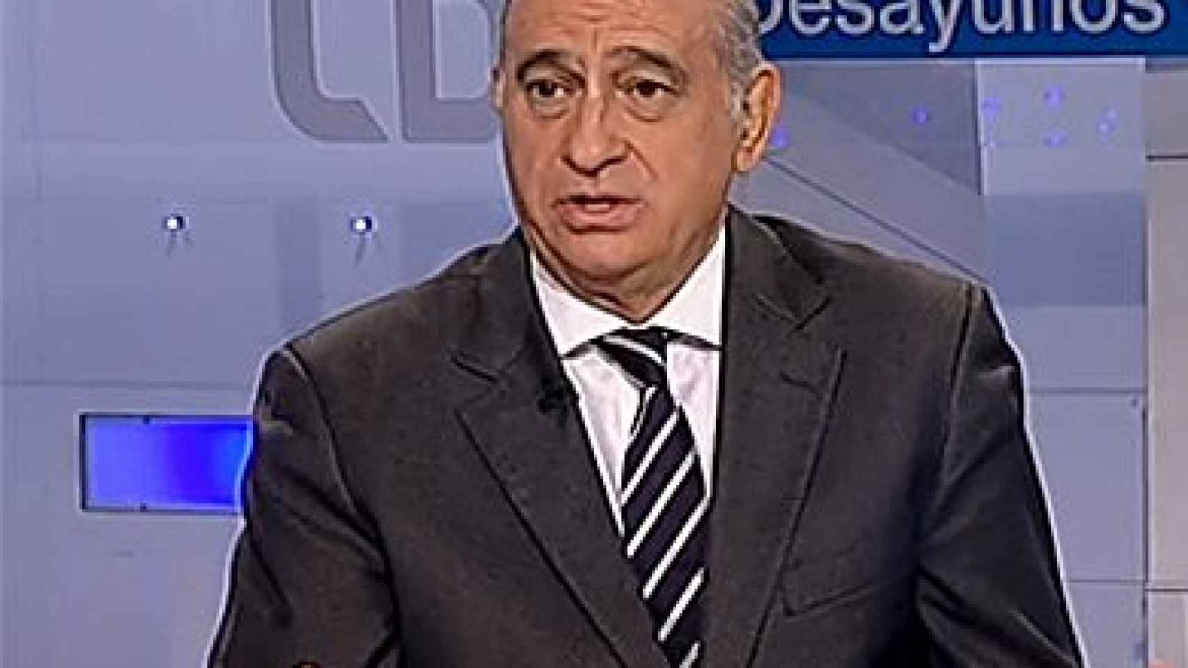 El ministro del Interior, Jorge Fernández Díaz, este miércoles en 'Los Desayunos de TVE'
