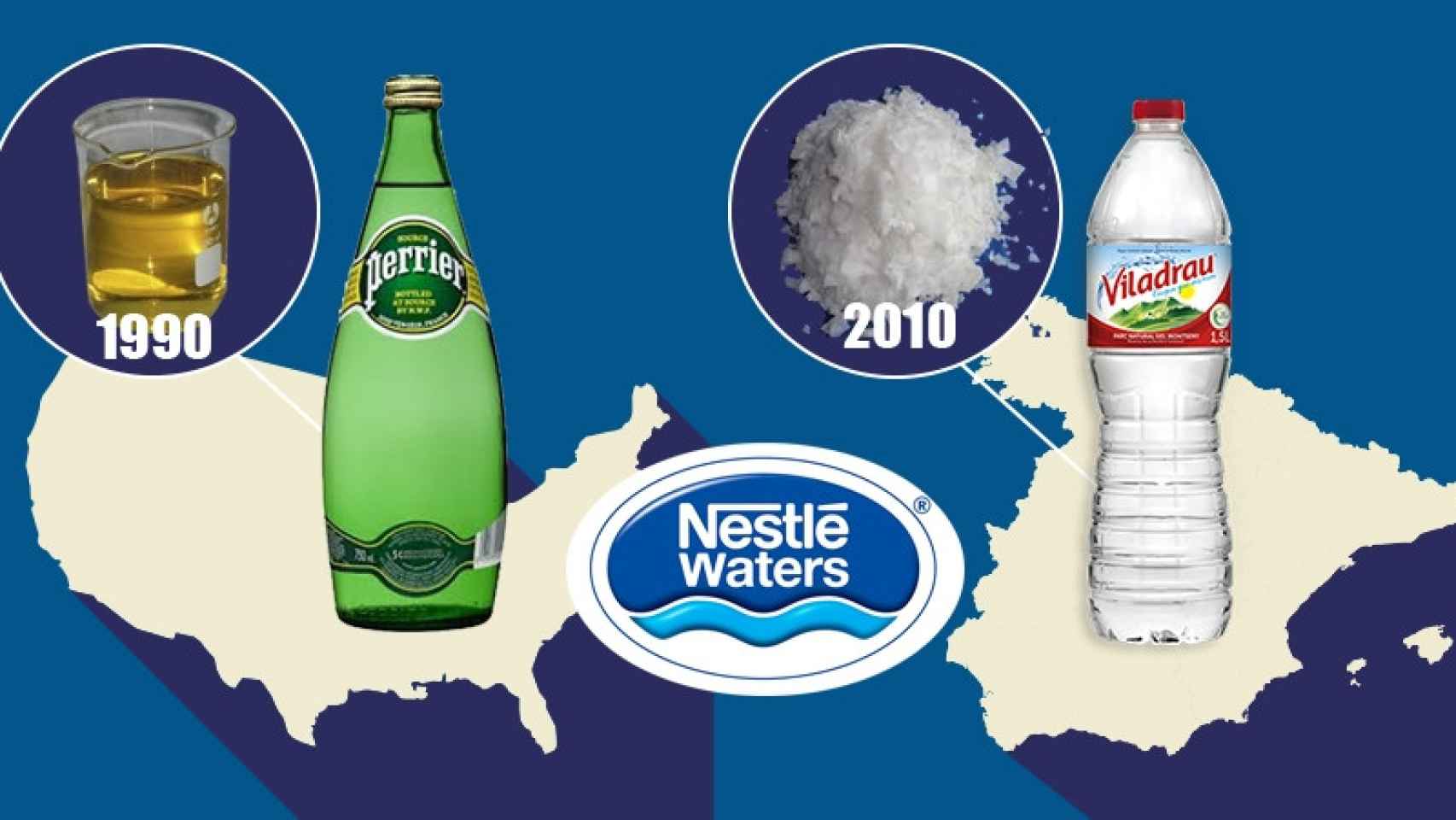 Perrier, en Estados Unidos, y Viladrau, en España, pertenecen a Nestlé / CG