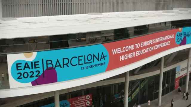 Imagen de la feria de la European Association for International Education, que se celebra en Fira de Barcelona / @TheEAIE