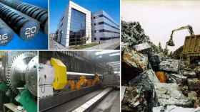 Diferentes imágenes de las actividades e instalaciones del gigante siderúrgico catalana Celsa Group / FOTOMONTAJE CG