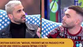 Miguel Frigenti y Cristian Suescun en 'Sálvame' / MEDIASET