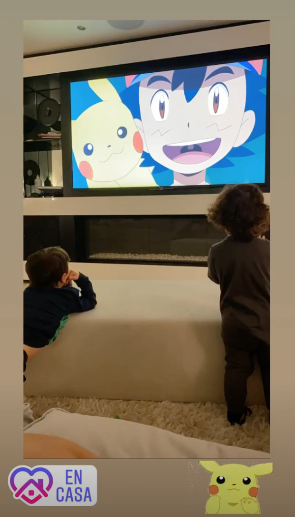 Los hijos de Antonella Roccuzzo y Leo Messi fans de Pokémon