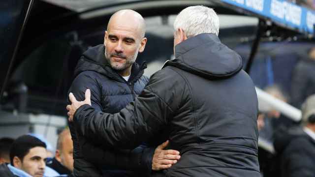 Pep Guardiola tras el partido contra el Newcastle / EFE