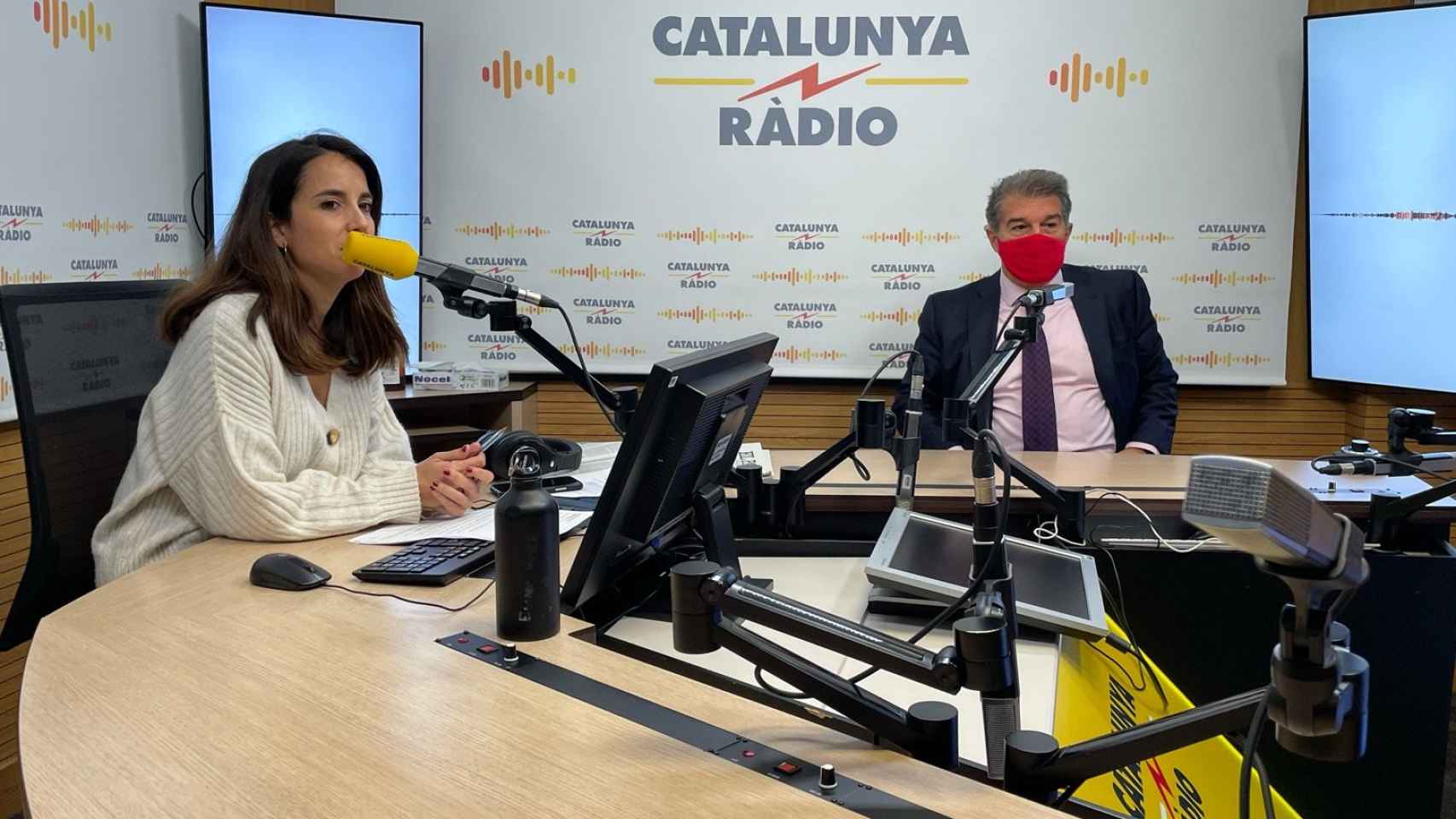Laura Rosel y Joan Laporta en la entrevista de Catalunya Ràdio / Joan Laporta