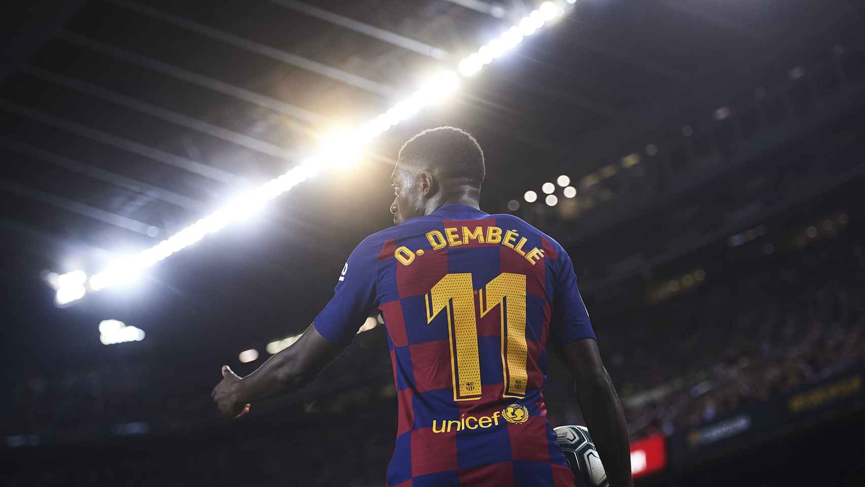 Dembelé, en un partido con el Barça | EFE