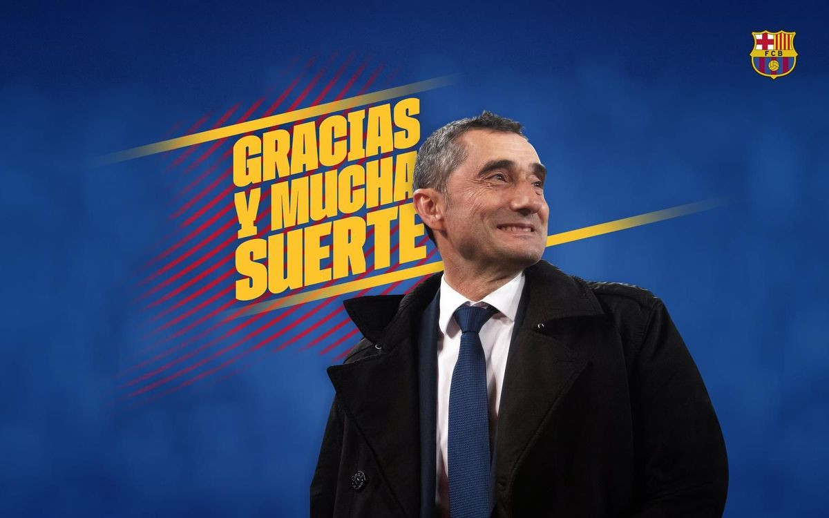 El Barça despide a Valverde con este montaje de una foto suya / FCB