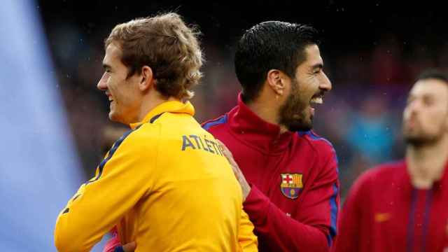 Griezmann y Suárez en un Barça - Atlético de Madrid / EFE