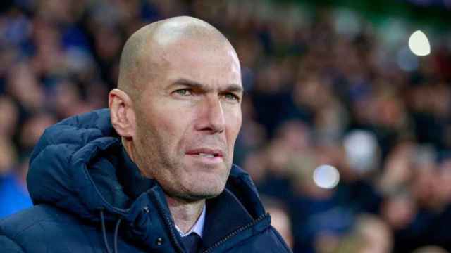 Zidane en un partido del Real Madrid / EFE