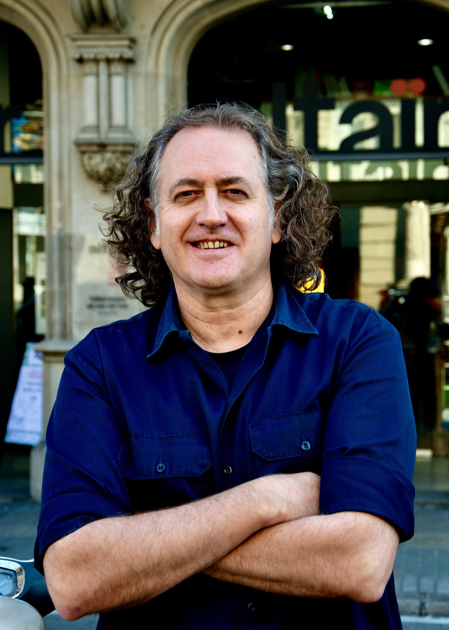 El periodista Pere Ortín en Barcelona  / PABLO JIMÉNEZ