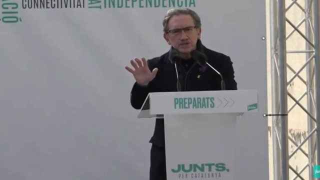 Jaume Giró, consejero de Economía, en un mitin de JxCat / EP