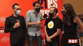 Jair Domínguez, Joel Díaz, Lluís Jutglar 'Peyu' y Neus Rossell 'Neusssi', en el programa APM de TV3