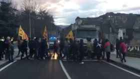 Los CDR cortan la carretera nacional en La Seu d'Urgell