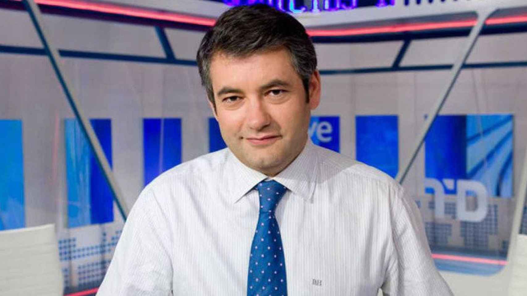 El moderador del debate a nueve de TVE, Julio Somoano.