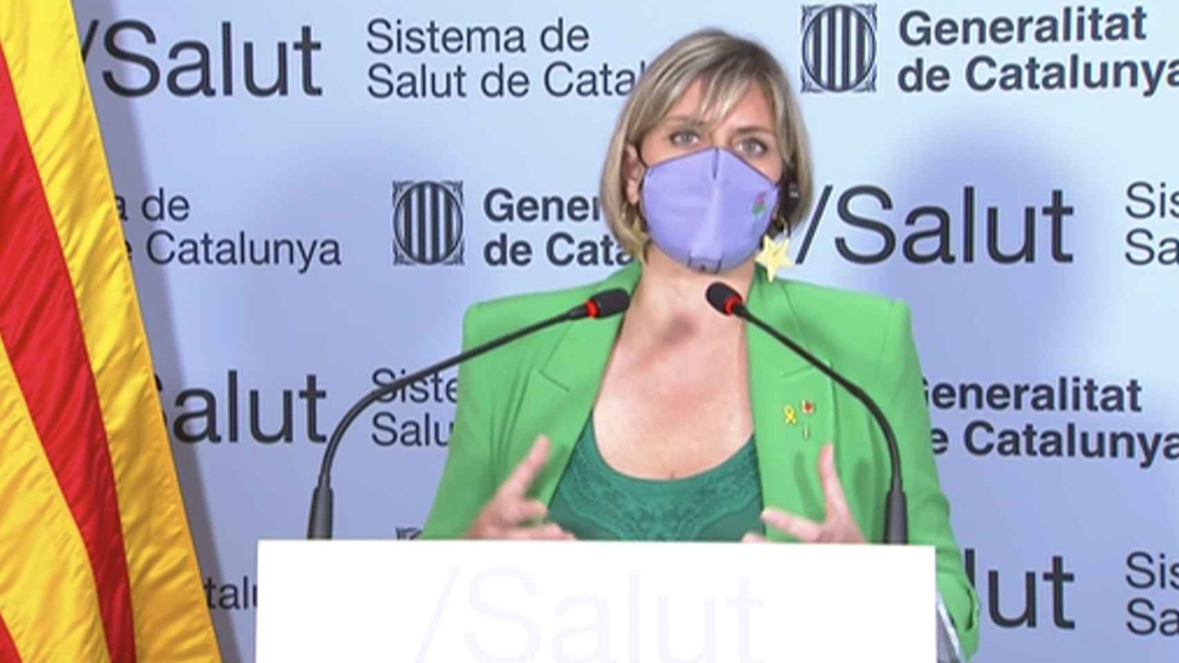 La 'consellera' de Salut, Alba Vergés, anuncia ampliación de aforo en comercios el 24 de mayo / SALUT